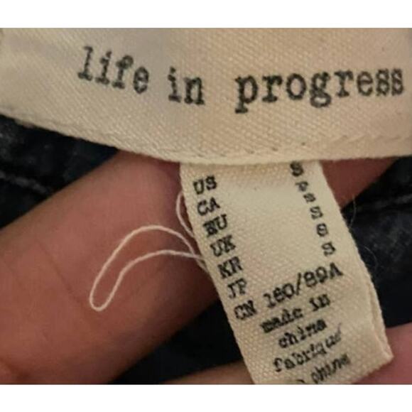 Life in Progress Womens Snap Front Ombre Long Sleeve Blue White Shirt Small - Picture 9 of 10